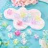 20Pcs UV Plating Transparent Acrylic European Beads OACR-TADJ0001-19N-3