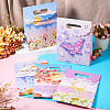 5Pcs 5 Styles Printed Paper Gift Tote Bags ABAG-TA0001-53-5