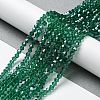 Transparent Electroplate Glass Beads Strands LS-EGLA-A039-T2mm-A10-4