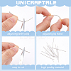 800Pcs 304 Stainless Steel Flat Head Pins STAS-UN0058-94B-P-4