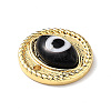 Handmade Lampwork Evil Eye Pendants ZIRC-L102-15G-05-4