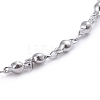 304 Stainless Steel Link Chain Anklets AJEW-G026-03P-3