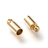 Brass Cord Ends KK-H759-42A-G-2