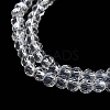 Electroplate Transparent Glass Beads Strands EGLA-A035-T3mm-A19-3