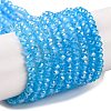 Baking Electroplate Glass Beads Strands DGLA-A039-J4mm-B12-1
