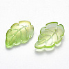 Two Tone Transparent Spray Painted Glass Pendants GLAA-T016-08C-2