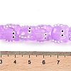 Transparent Glass Beads Strands LAMP-L078-010D-4