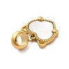 Ion Plating(IP) 304 Stainless Steel European Dangle Charms STAS-G308-32G-3