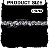 1 Yard Brass Glass Link Chains AJEW-AR0002-74-4