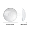 Transparent Glass Cabochons X-GGLA-R026-16mm-2