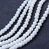 Electroplate Glass Beads Strands EGLA-A044-P6mm-B01-1