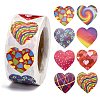 Heart Shaped Stickers Roll DIY-K027-A13-1