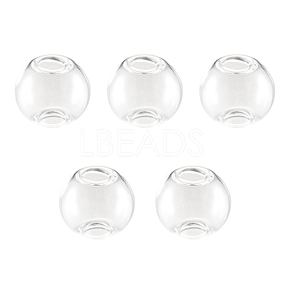 Handmade Two Holes Blown Glass Globe Beads BLOW-TA0001-01B-1