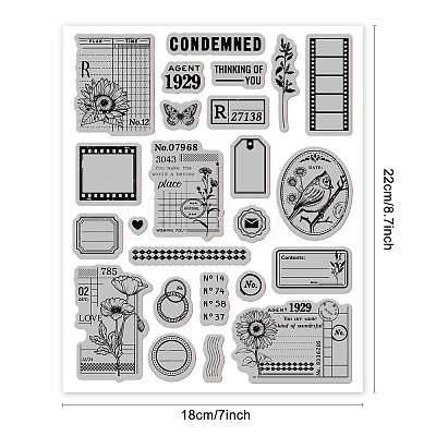 Rubber Clear Stamps DIY-WH0251-009-1