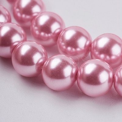 Eco-Friendly Dyed  Glass Pearl Round Bead Strands X-HY-A002-8mm-RB109-1