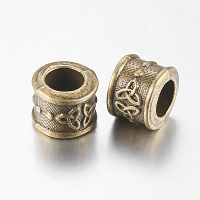 Tibetan Style European Beads MLF11489Y-NF-1