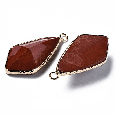 Natural Red Jasper Charms G-Q998-029D-1