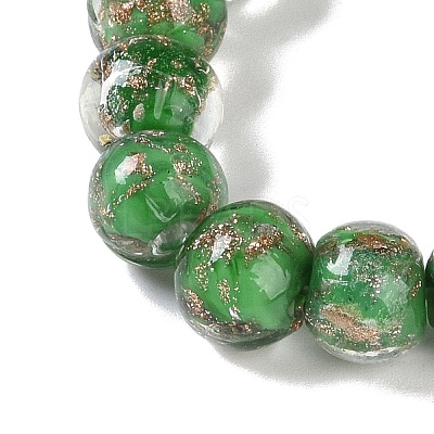 Handmade Gold Sand Lampwork Beads LAMP-Z009-01N-1
