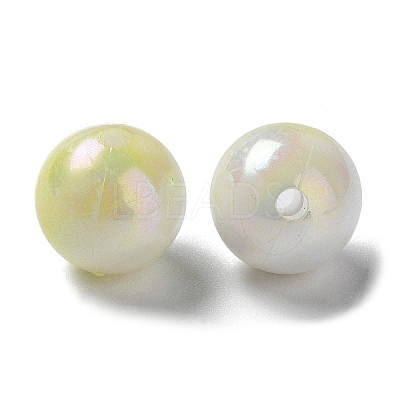 Two Tone Opaque Acrylic Beads LS-SACR-P024-01B-W07-1