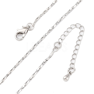 Brass Twisted Boston Link Chains  Necklaces for Women NJEW-D302-60P-1