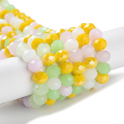 Glass Beads Strands EGLA-A034-M8mm-28-1