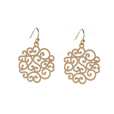 Brass Dangle Earrings for Women WG9C1F6-01-1