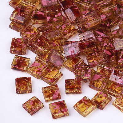 2-Hole Transparent Glass Seed Beads SEED-S023-30C-10-1