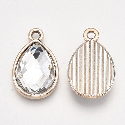 UV Plating Acrylic Pendants OACR-T005-84KC-09-1