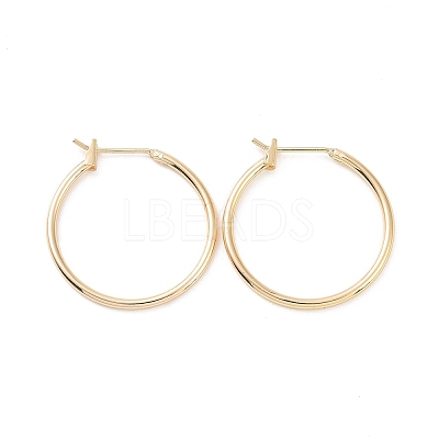 Ion Plating(IP) Brass Huggie Hoop Earrings for Women X-EJEW-A083-01G-1