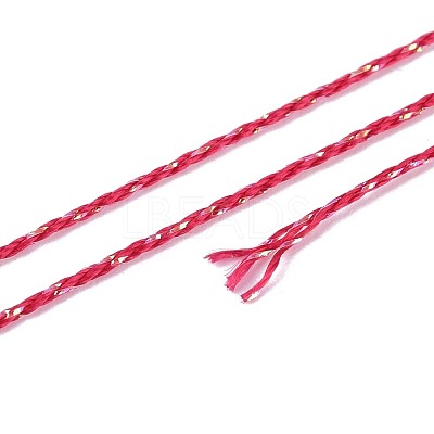 200M 6-Ply Sparkle Polyester Cord with Metallic Thread OCOR-T019-01A-08-1