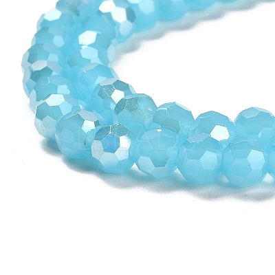 Imitation Jade Glass Beads Stands EGLA-A035-J6mm-B04-1