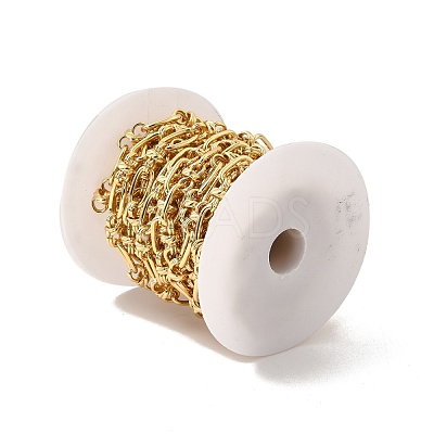 Rack Plating Brass Oval & Infinity Link Chains CHC-I040-02G-1