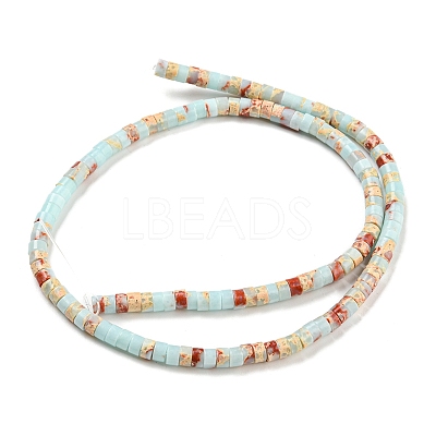 Synthetic Imperial Jasper Dyed Beads Strands G-D077-D01-02E-1