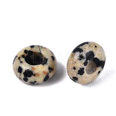 Natural Dalmatian Jasper European Beads G-Q602-04D-1