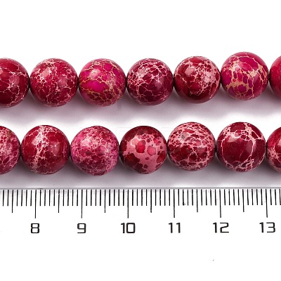 Dyed Natural Regalite/Imperial Jasper/Sea Sediment Jasper Beads Strands G-B124-C03-03-1