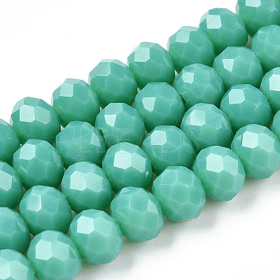 Opaque Solid Color Glass Beads Strands EGLA-A034-P1mm-D31-1