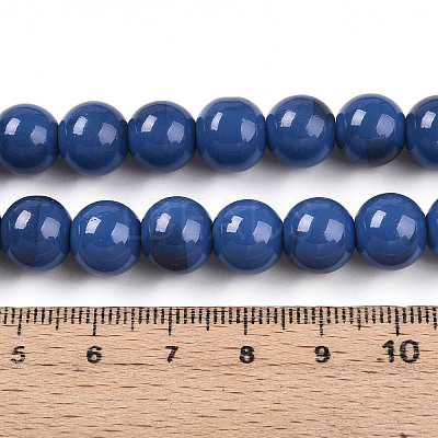 Baking Paint Glass Beads X1-DGLA-N013-10mm-10-1