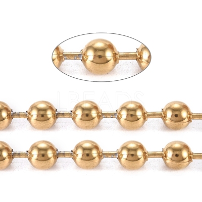 PVD Vacuum Plating 304 Stainless Steel Ball Chains CHS-F009-01J-G-1