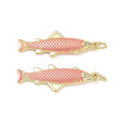 Brass Enamel Pendants KK-CBA9234-13G-02-1