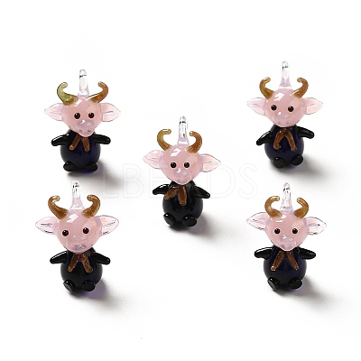 Handmade Lampwork Pendants LAMP-TAG0001-02A-1