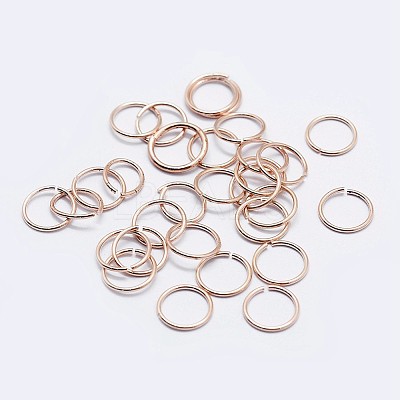 925 Sterling Silver Saw Cut Open Jump Rings STER-F036-02RG-0.8x4mm-1