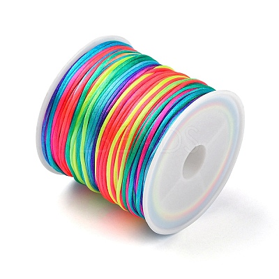 30M Nylon Satin Rattail Cords NWIR-YW0001-04-14-1