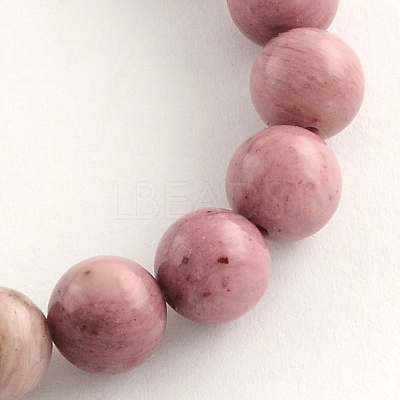 Natural Rhodonite Beads Strands X-G-R257-8mm-1