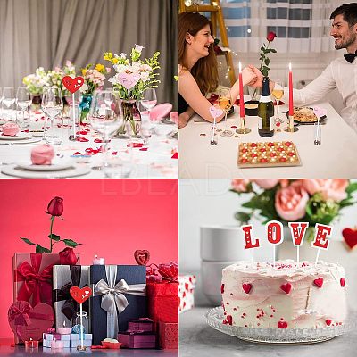 6 Sets 3 Styles 3D Wood Cake Insert Card WOOD-NB0001-86-1