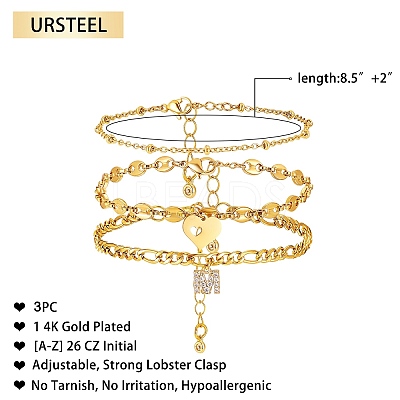 Anklets Sets AJEW-AN00383-13-1