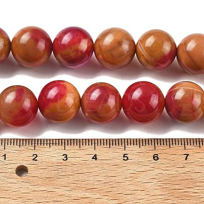 Natural Multi-Color Agate Beads Strands G-A261-B12-14mm-1