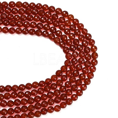Natural Carnelian Beads Strands G-C280-B10-8mm-1