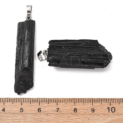 Natural Black Tourmaline Big Pendants GG-C001-03P-1