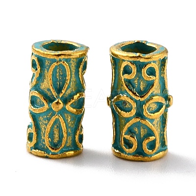 Tibetan Style Alloy Beads PALLOY-C154-39GGP-1