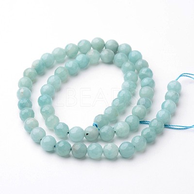Natural Amazonite Beads Strands G-J376-17-10mm-1